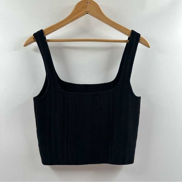 Calvin Klein Jeans Black Ribbed Tank Top – Size Small (Fits Like Medium) - Picture 5 of 5
